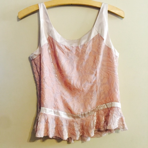 Anne Klein Blush Peplum Style Tank Top - Picture 2 of 8